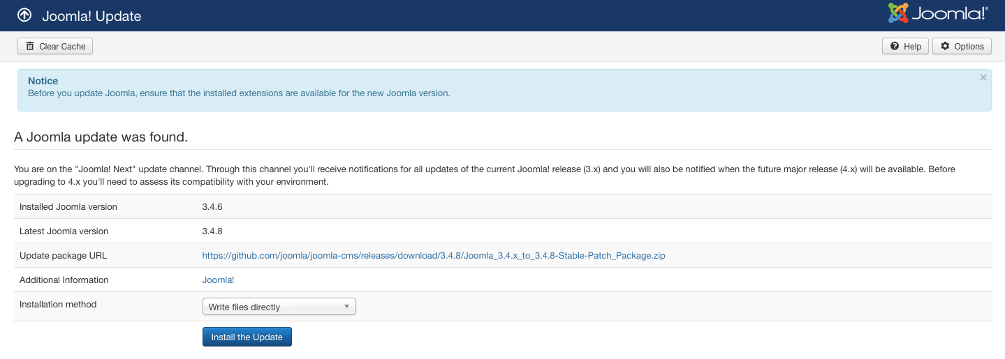 joomla update 004